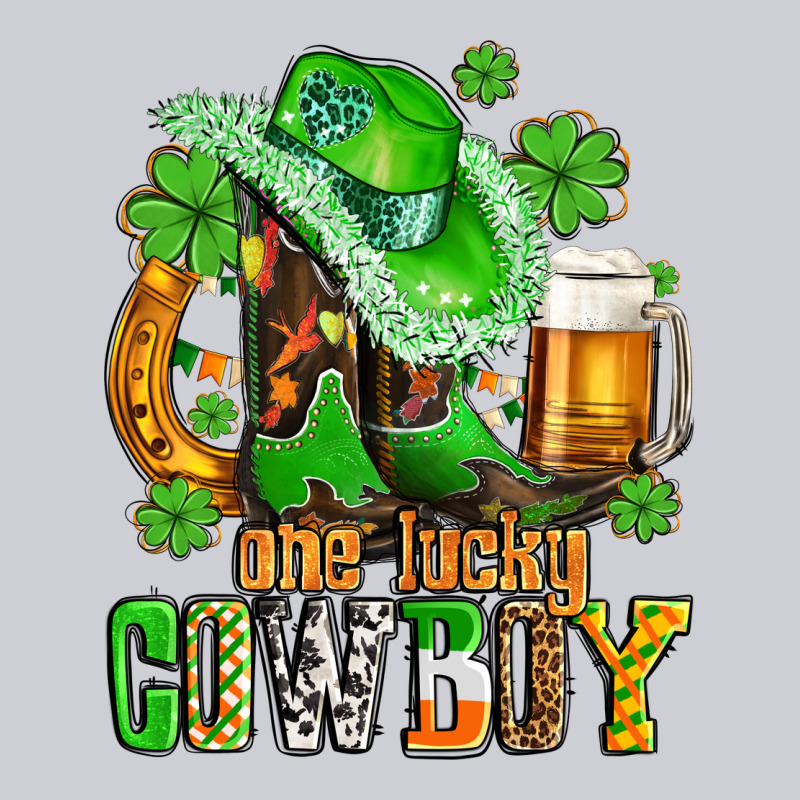 One Lucky  Cowboy With Hat And Boots Heavyweight Sweatshirt by AdoDesignShop | Teevron