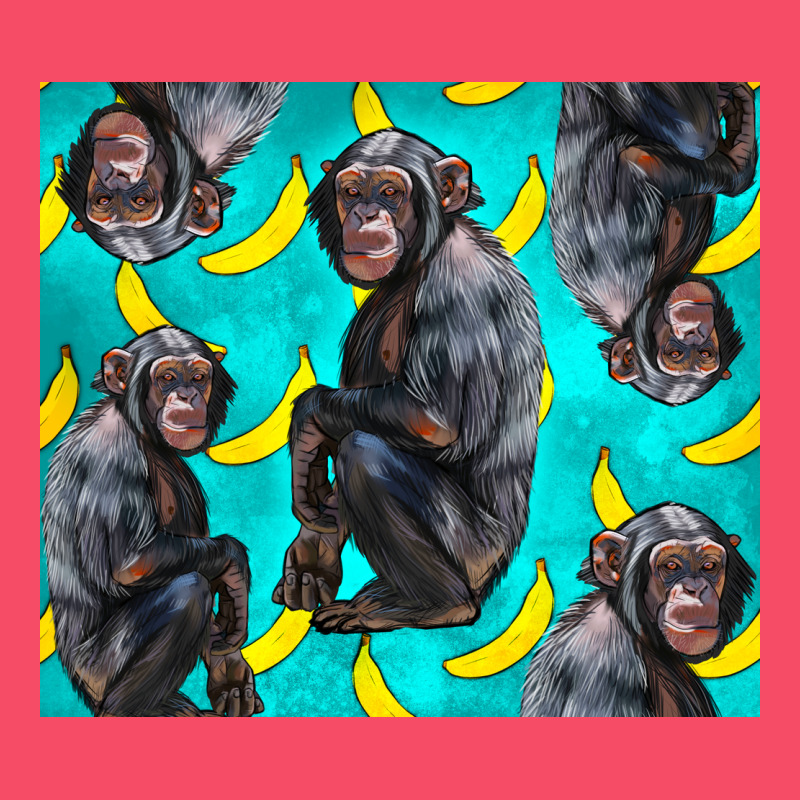Chimpanzee And Banana Premium Sweatshirt by LillyAllenDesigns | Teevron