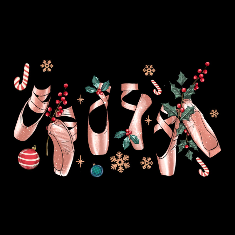 Christmas Ballerina Shoes Ladies Tee by MaliasSmallBusiness | Teevron