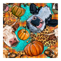 autumn cows seamless pattern | Teevron
