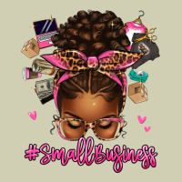 Small Business Afro Messy Bun Heavy Core Tee | Teevron