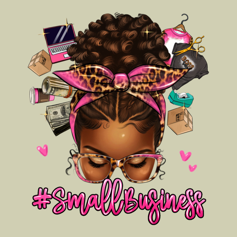 Small Business Afro Messy Bun Heavy Core Tee by texasbilliewilder | Teevron