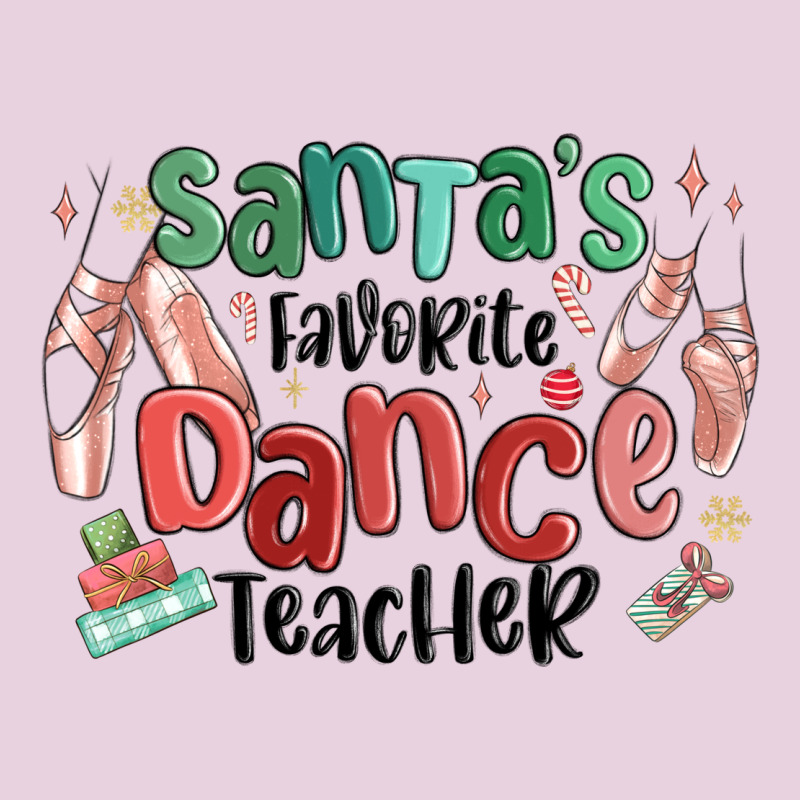 Santa's Favorite Dance Teacher Ladies Tee by MaliasSmallBusiness | Teevron