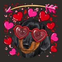 Valentine's Day  Dachshund Puppy Heavy Core Tee | Teevron