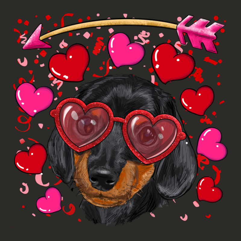 Valentine's Day  Dachshund Puppy Heavy Core Tee by RanaPortraitStore | Teevron