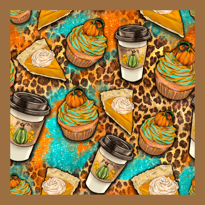 Autumn Cupcakes Seamless Pattern Vintage Tee by BundleAndBundleShop | Teevron