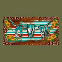 Western Howdy Cowgirl Leopard Serape   License Plate Template Long Sleeve Tee | Teevron
