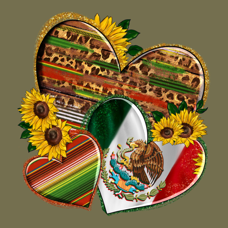 Mexico Heart And Sunflower Vintage Hoodie by HRA Design Shop | Teevron