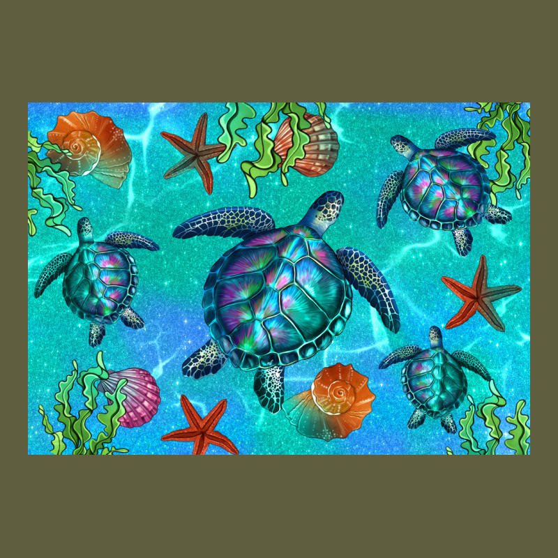 Turtle Seashells Starfish Vintage Tee by Artiststas | Teevron
