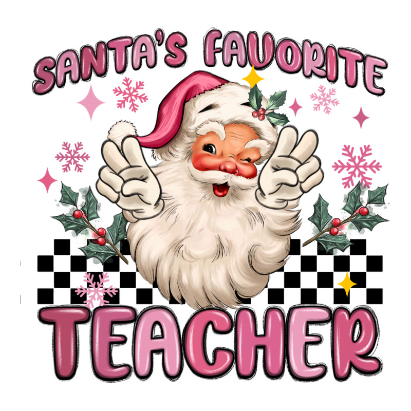 Santa's Favorite Teacher Ladies Tee by MaliasSmallBusiness | Teevron