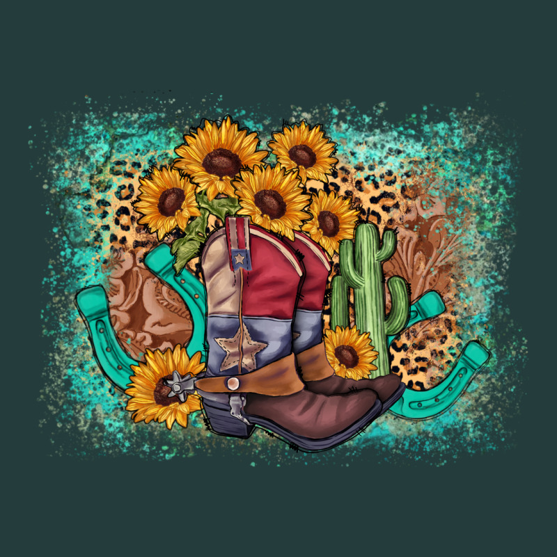 Cowboy Boots Sunflower Classic Tee by AdoDesignShop | Teevron