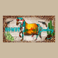 Western Howdy Cowboy Horse Sunset Weapon Cactus Leopard  License Plate Long Sleeve Tee | Teevron