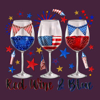 Red Wine And Blue Wine Glasses Premium Tee | Teevron