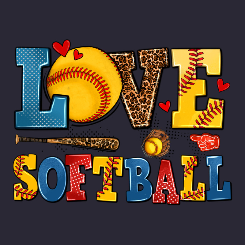 Love Softball Vintage Tee by AdoDesignShop | Teevron