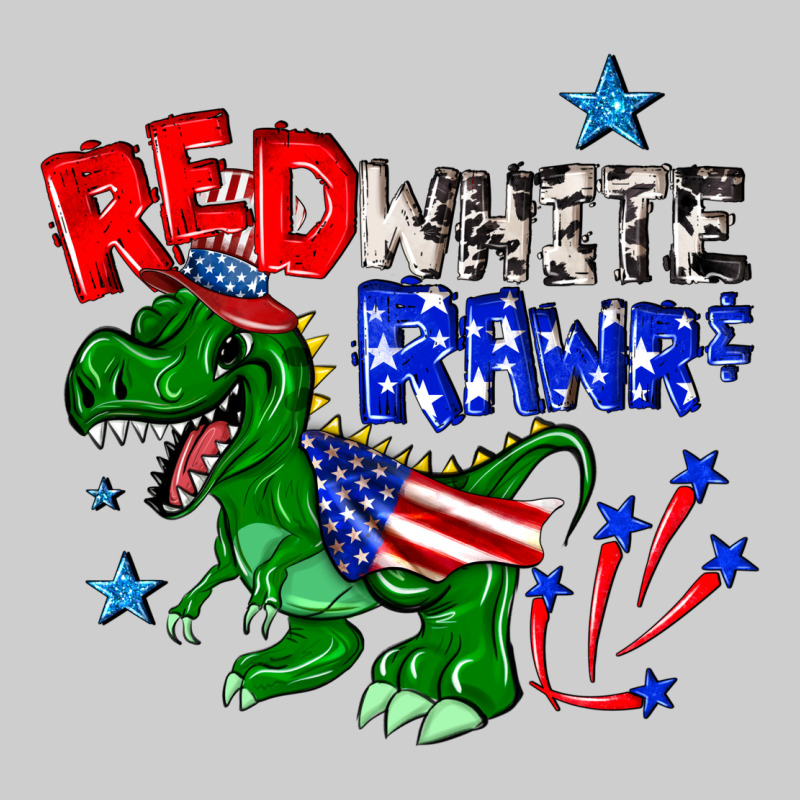 Red White Rawr Billie Wilder Premium Tee by texasbilliewilder | Teevron
