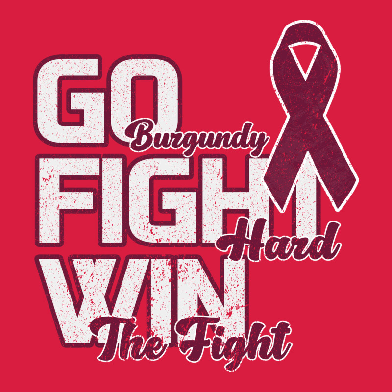 Go Burgundy Fifht Hard Win The Fight Premium Hoodie by Bettercallsaul | Teevron