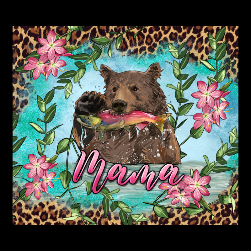 Mama Bear Haunting Fish Floral Tumbler Premium Tee by RanaPortraitStore | Teevron