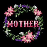 Mother With Floral Wreath Premium Tee | Teevron