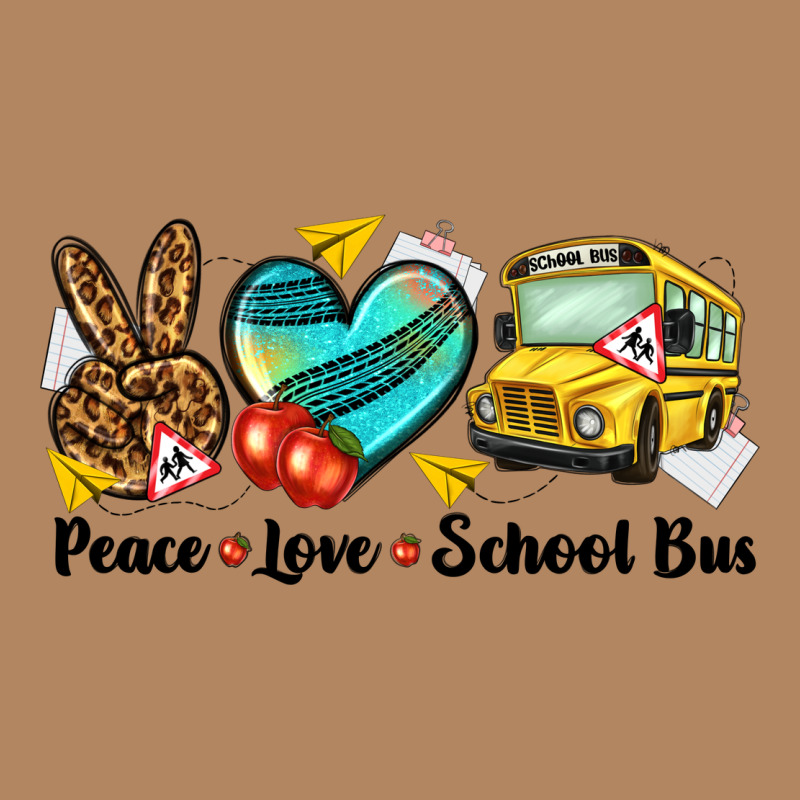 Peace Love School Bus Long Sleeve Tee by NancyCooperArtShop | Teevron