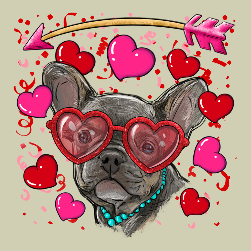 Valentine's Day French Bulldog Puppy Heavy Core Tee by RanaPortraitStore | Teevron