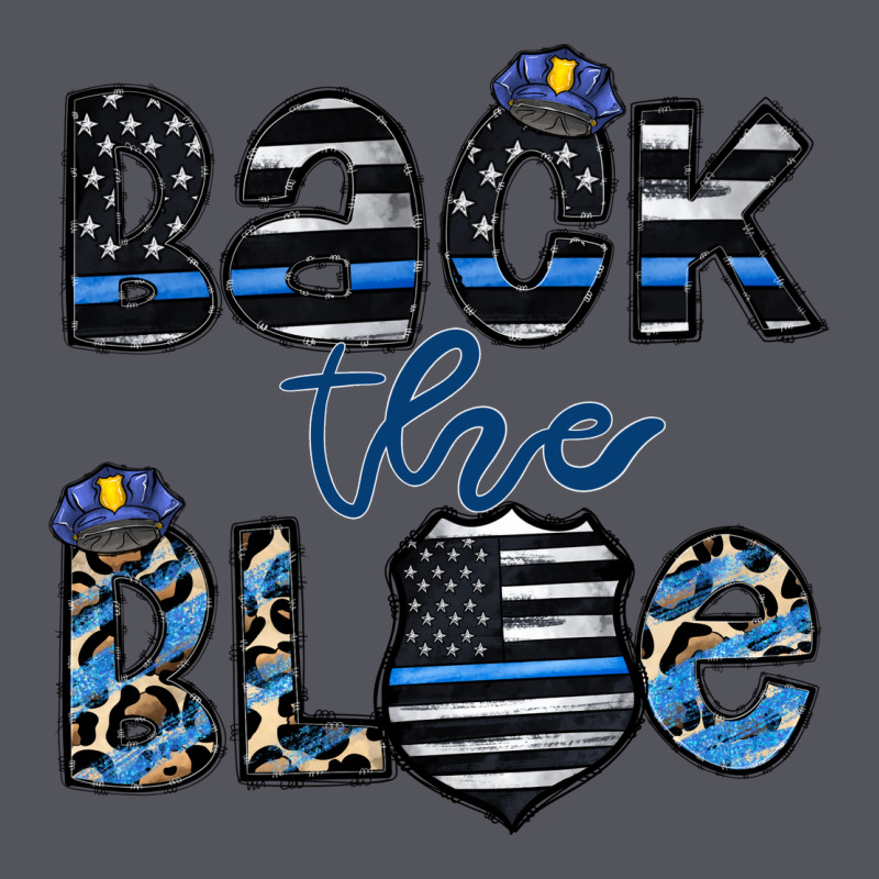 Back The Blue1 Vintage Hoodie by CowhideDigitalArt | Teevron
