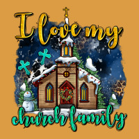 Christmas Church And Snow   ı Love My Church Family Urban Heavy Tee | Teevron