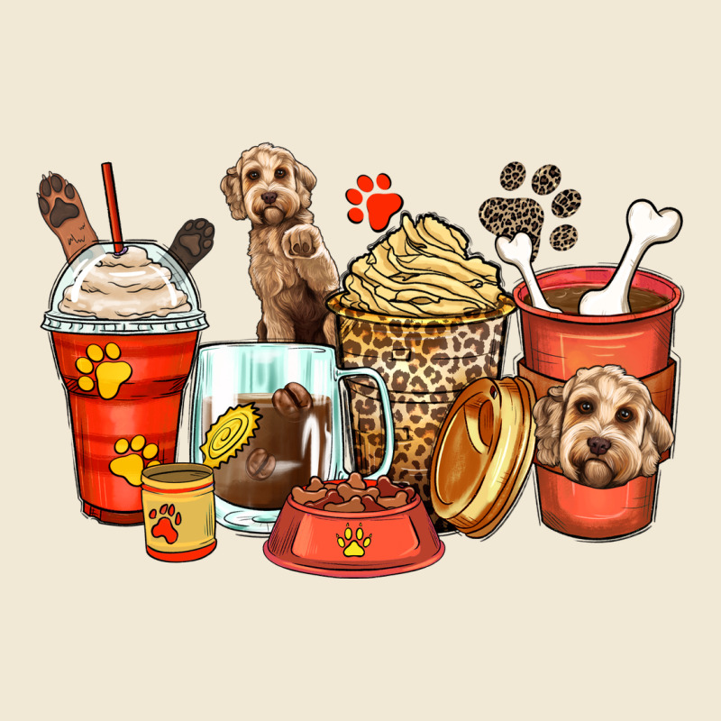 Labradoodle Coffee Cups Premium Tee by Zillion Design Studio | Teevron