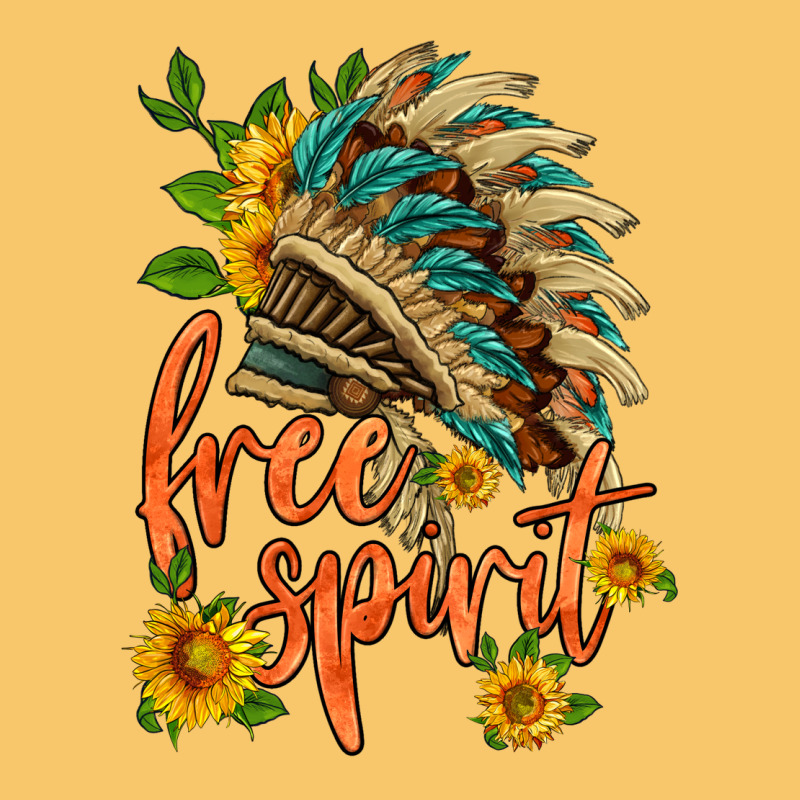 Free Spirit Sunflower And Indian Headdress Vintage Hoodie by HRA Design Shop | Teevron