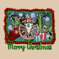 Merry Christmas Western Bull Skull Classic Tee | Teevron