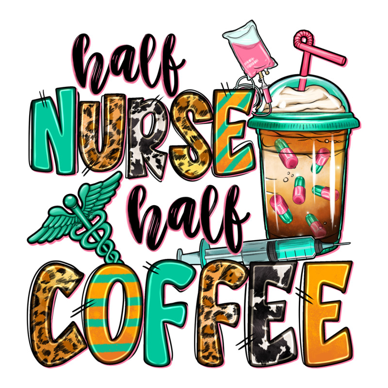 Half Nurse Half Coffee Urban Heavy Tee by Jasminsmagicworld | Teevron