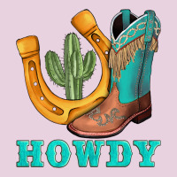 Howdy Turquoise Cowboy Boots Horseshoe Classic Tee | Teevron