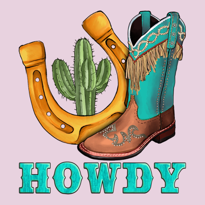 Howdy Turquoise Cowboy Boots Horseshoe Classic Tee by AdoDesignShop | Teevron