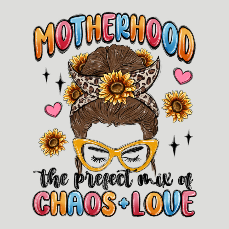 Motherhood The Perfect Mix Of Chaos And Love Zipper Hoodie by MaliasSmallBusiness | Teevron