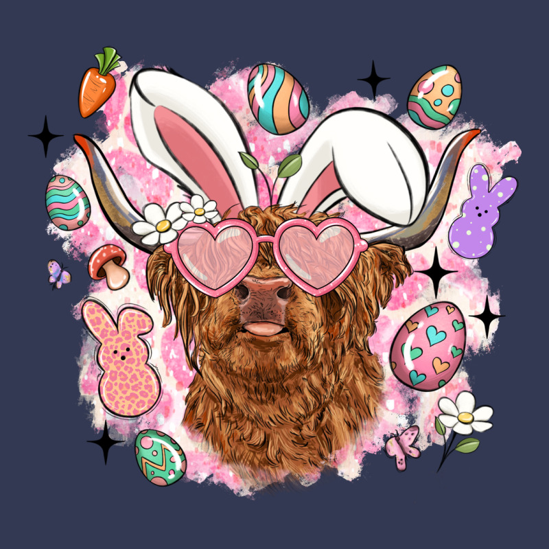 Highland Heifer Easter Heavyweight Hoodie by LillyAllenDesigns | Teevron