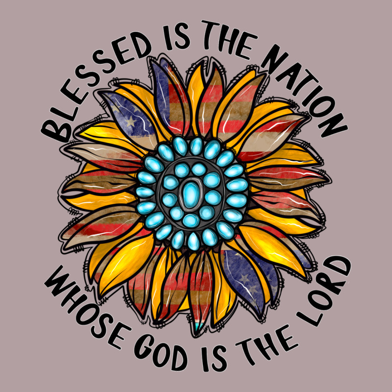 Blessed Is The Nation Whose God Is The Lord Vintage Hoodie by CowhideDigitalArt | Teevron