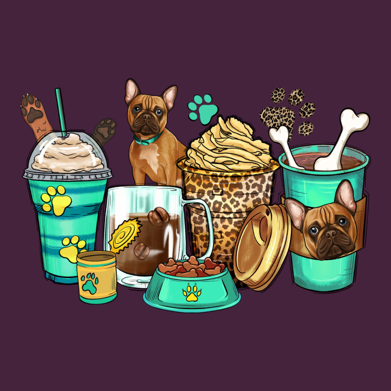 French Bulldog Coffee Cups Premium Tee by Zillion Design Studio | Teevron