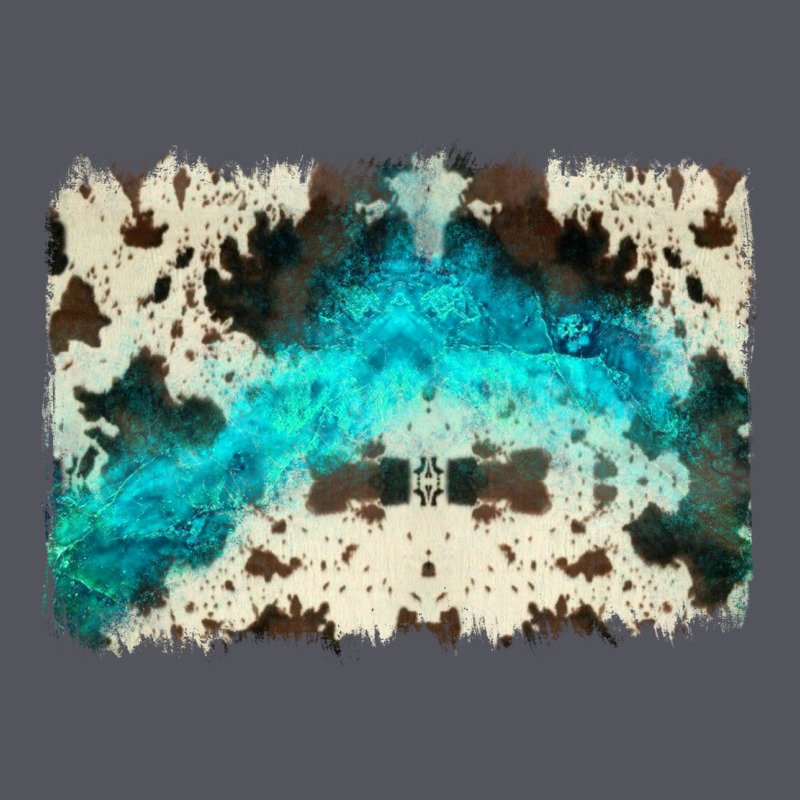 Turquoise, Cowhide Backgraund Vintage Hoodie by JahusDesignShop | Teevron