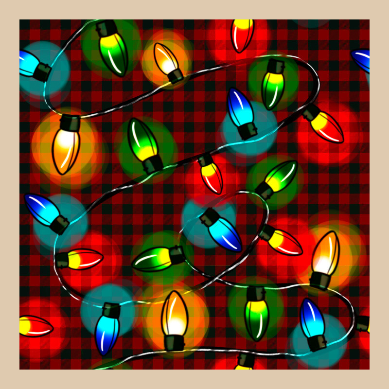 Christmas Lights Seamless Pattern Heavyweight Sweatshirt by BundleAndBundleShop | Teevron