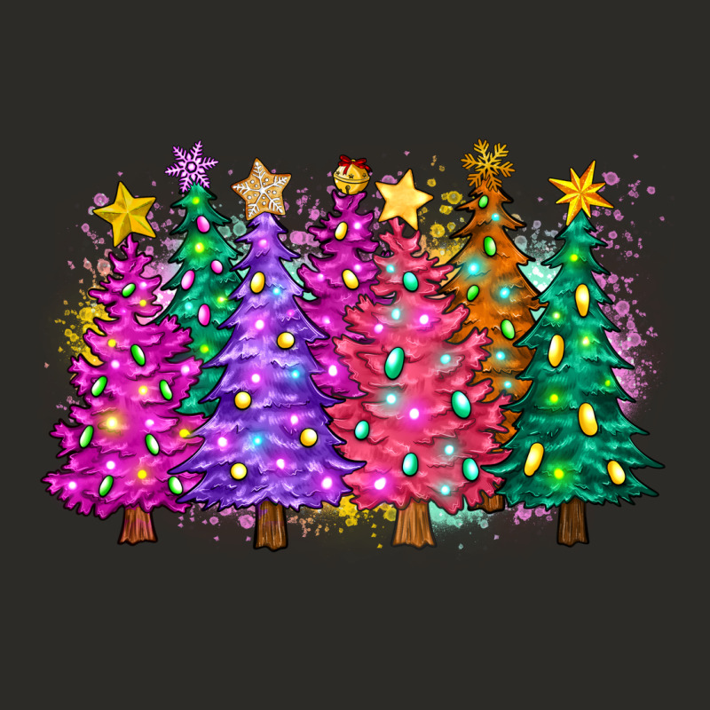 Christmas Trees And Lights Heavy Core Tee by Zillion Design Studio | Teevron
