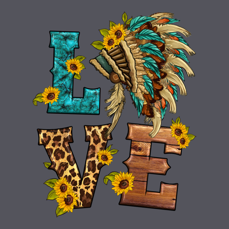 Love Indian Headdress Vintage Hoodie by HRA Design Shop | Teevron