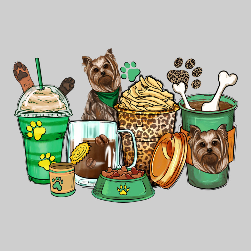 Yorkshire Terrier Coffee Cups Premium Tee by Zillion Design Studio | Teevron