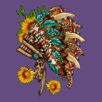 Indian Headdress With Pattern And Sunflowers Vintage Hoodie | Teevron