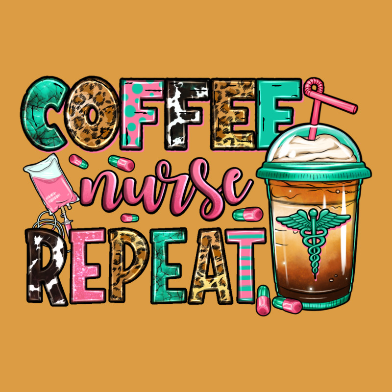 Nurse Coffee Repeat Urban Heavy Tee by Jasminsmagicworld | Teevron