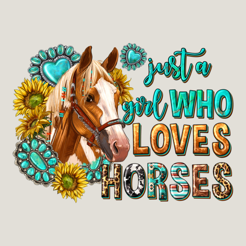 Western Just A Girl Who Loves Horses Heavy Core Tee by texasbilliewilder | Teevron