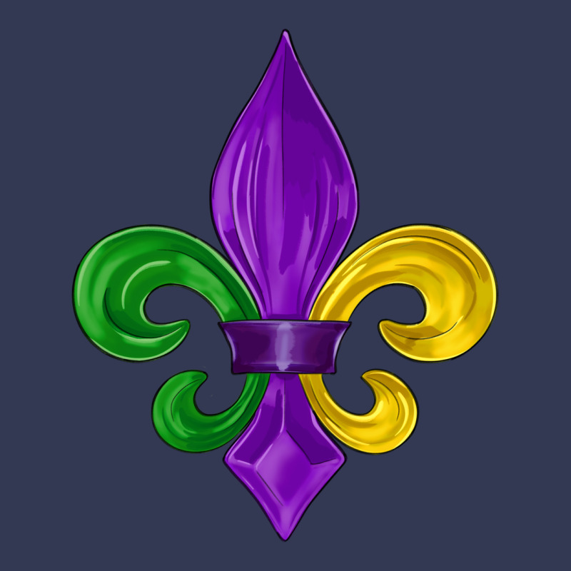 Mardi Gras Fleur De Lis Heavyweight Hoodie by LillyAllenDesigns | Teevron