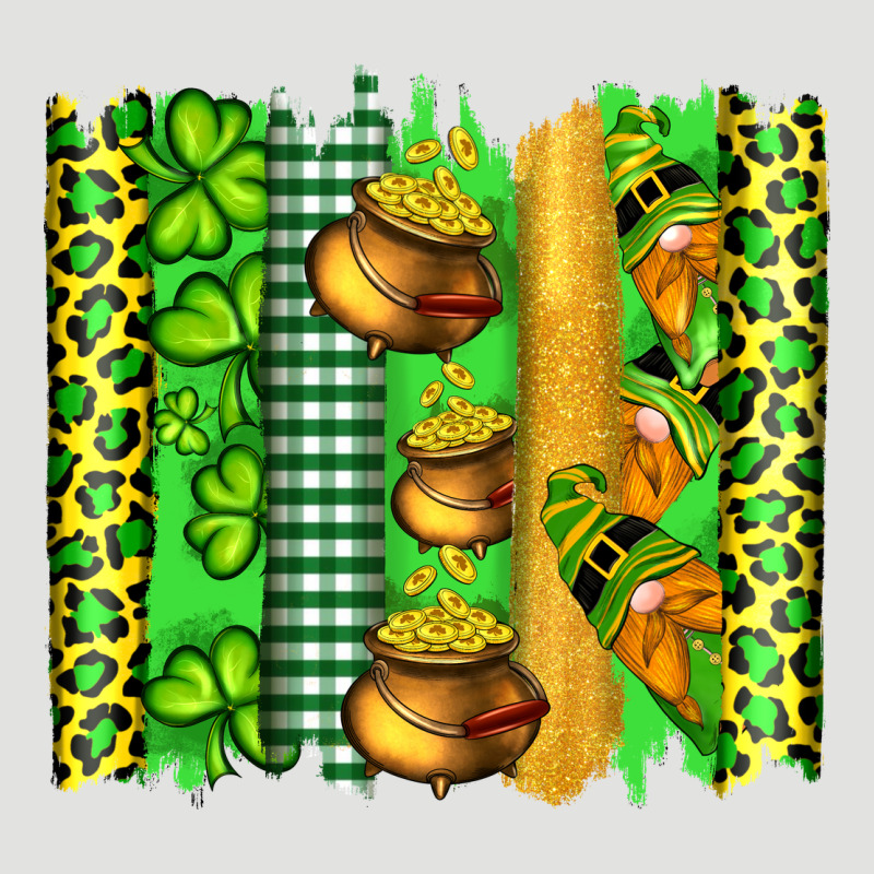 St Patricks Gnomes And Cloves With Leopard  Brushstrokes Classic Tee by Artiststas | Teevron