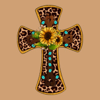 Leopard Gemstone Sunflower Cross Vintage Tee | Teevron