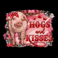 Valentines Day Pig Hogs And Kisses Heavy Core Tee | Teevron