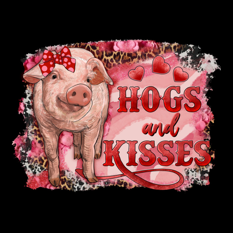 Valentines Day Pig Hogs And Kisses Heavy Core Tee by RanaPortraitStore | Teevron