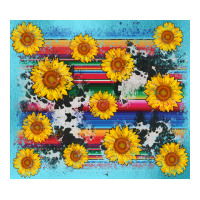 serape cowhide sunflower | Teevron